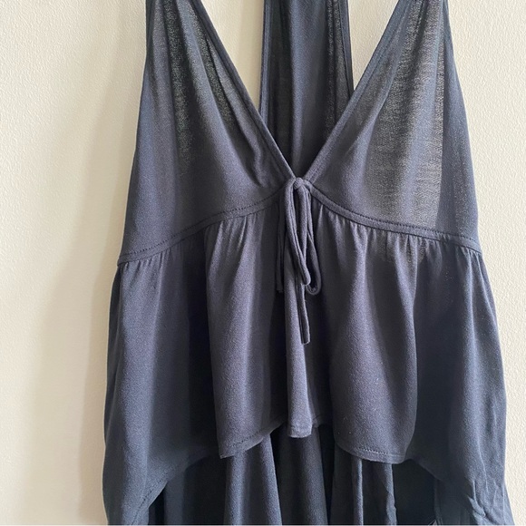 Urban Outfitters Black Tie Front Tank Top - Picture 5 of 7